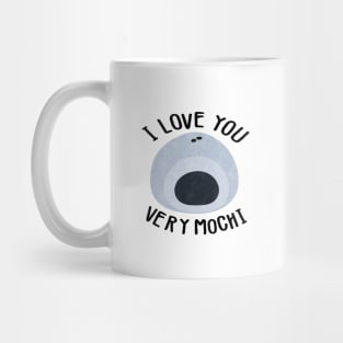 I love you very mochi (Blue) Mug